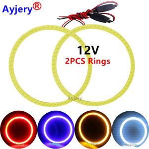 화물차 차폭등 폭등 24볼트 작업등 엔젤 아이즈 헤일로 자동차 LED 안개등 오토바이 바이크 주행등 DRL 헤드라이트 2X 60MM 70MM 80MM 90MM 100MM 110MM 120MM