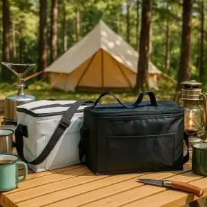 ( )아이스백 블랙 어깨끈 보냉 쿨러백 도시락가방