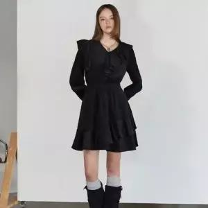 [에고이스트][25겨울]벨벳 러플 원피스[ER4WO263][35674571]