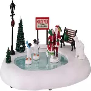 레맥스 크리스마스 빌리지 북극 스케이트장 배터리 작동(4.5V) - 14837