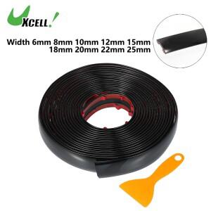 Uxcell 자동차 스티커 크롬 바디  문짝 보호대 창문 지붕 방수 장식 보호 스트립 밝은 블랙 5M