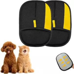 애완동물 털 제거용 TTIIHOT 정전기 장갑 강아지와 고양이를 위한 업그레이드된 2개의 PCS 동물 제거 도구