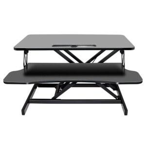 서서일하는 모션데스크 키높이 공부하는 블랙 허리디스크 책상