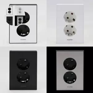 (제스트)아트2 나노 국산 전열 콘센트 전기 매립형 접지 2구