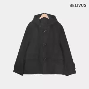 빌리버스 남자 겨울 울혼방 떡볶이 후드 코트 BAZ003