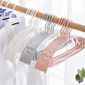 라운드 어깨뿔방지 논슬립 옷걸이 화이트 5P 나시걸이 (WFH79BB)