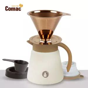 코맥 보온 보냉 티타늄 스텐필터 핸드드립세트 600ml (DT2G) [핸드드립세트/스텐필터/커피드리퍼/커피필터]