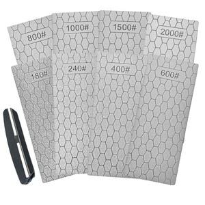 다이아몬드 샤프닝 스톤 래핑 샤프너, 그릿 각도 보조 완벽한 가이드 샤프너 세트, 플레이트 거친/중간/미세