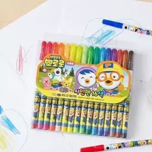 뽀롱뽀롱 뽀로로 16색 어린이 유아 사인펜 학용품