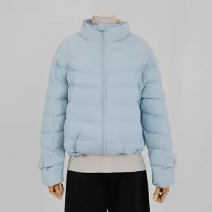 [로코엘라]리오벤 스트링 하이넥 신클라우드 여성 숏 패딩