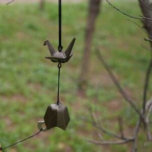 종이학 바람종 풍경종 학교 인테리어 파랑새 대나무벨 정원 옥외 엔틱 현관문종