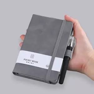 데일리 업무 용 노트 포켓 다이어리 펜 세트 그레이