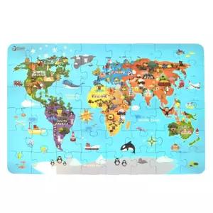 유아 퍼즐 세계지도 대륙 그림맞추기 창의력 생일선물 교육용