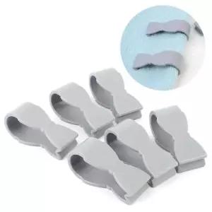 이불핀 6P 이불 고정 집게 그레이 밀림방지핀 클립 시트