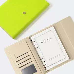 플랜비 다이어리형 노트 A5 라임 유선노트