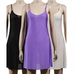 [오노마] ONM (뵈뵈)끈조절 슬립 세로 골지 인견 끈원피스 (S9616377)