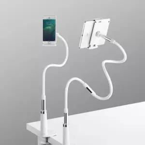 [모두모아]알루미늄 침대에 꽂아쓰는 집게형 휴대폰 거치대 휴대폰거치대 스마트폰거치대 폰거치대 태블릿