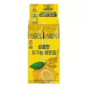 스페인1등주스 돈시몬 100 유기농 착즙 레몬 25g 14포 1박스