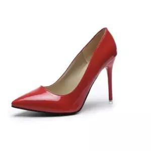 스틸레토애나멜 킬힐 높은굽 애나멜 여성하이힐 구두 WFJXJKU