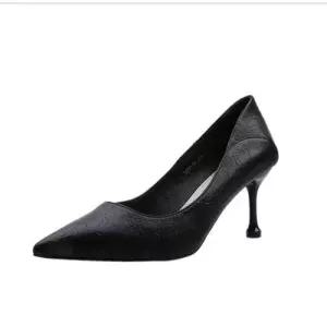 뾰족코 레더 펌프스힐 여자 정장구두 외출용 오피스힐 WFJXJJR