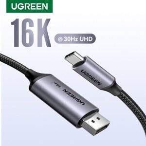 영상선 맥북 Pro/Air 6K 30Hz 8K 60Hz Thunderbolt 3/4 40Gbps 유형 C타입 16K DP 2.1 비디오 케이블용 USB 디스플레이포트