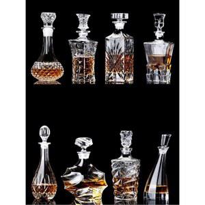 크리스탈 위스키병 예쁜 양주병 와인 고급스러운 언더락잔2개세트 술병 공병 유리병 주병