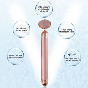 24K 골드 머신 페이스 머리 케어 전기마사지봉 탄력을 리프팅 마사저 관리