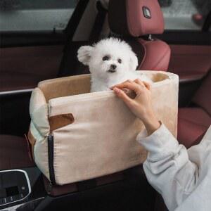 차량용 고양이 침대 휴대용 조절 차량 높이 강아지4단계단 개/고양이용 집사