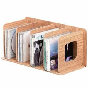 CD꽂이 cd 장식장 케이스 심플 LP 개방 2단 인테리어 씨디케이스 게임 CD케이스