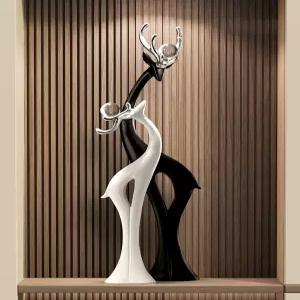 거실 장식품 대형 나무조각 카페 현관 풍수 조형물