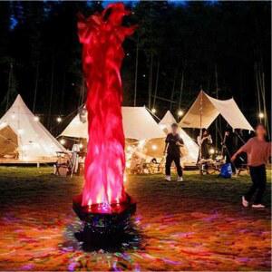 불기둥 모형 모닥불 파이어 글램핑장 인공불꽃 화염 벽난로 오디너리 효과 원형