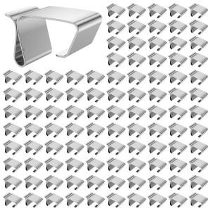 50/100Pcs 거터 후크 스테인레스 스틸 크리스마스 조명 클립 대 한