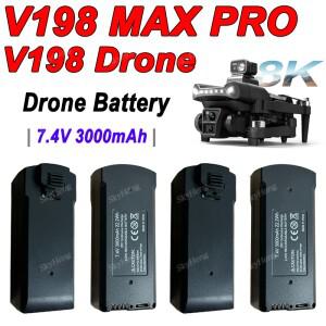 V198 GPS RC Quadcopter 예비 배터리 액세서리 부품  7.4V 3000mAh MAX PRO 8K 드론