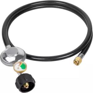 SHINESTAR 3.5피트 유니버설 그릴 레귤레이터 및 게이지가 있는 호스 파티오 히터 웨버 샤브로일 넥스그릴