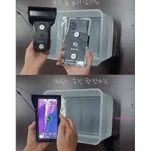 방수케이스 갤럭시 오토바이 아이폰호환 충전용 국산 호환 거치대 전기종 자석 바이크 자전거 라이더 스쿠o