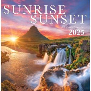 일출 일몰 2025 걸 수 (2025 대형 계획 있는 산 해변 개월 바다 정리 일출) 월간 파라다이스 및 달력 공원 사막 벽걸이 휴가 선물 사진