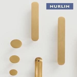 Nurlin 황동 원형 손잡이 양단 주방 캐비닛 문 서랍 옷장 당김 일반 쌍