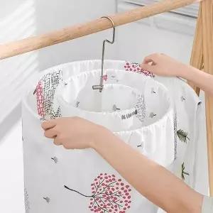 나선형 접이식 이불 빨래 건조대 옷 건조대 이불 걸이 (WFJUY5T)