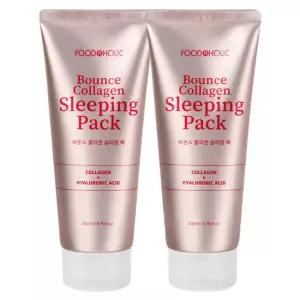 (1+ 1)푸드어홀릭 바운스 콜라겐 슬리핑 팩 200ml /수분크림 수면팩 물광