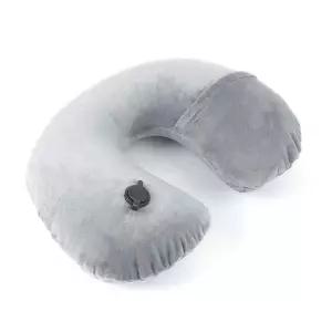 [콩심팥심]여행용 에어 목베개 항공 블루
