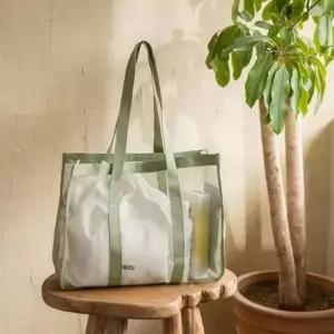 메쉬 숄더 비치백 수영장 헬스장 사우나가방 스파백_24137533