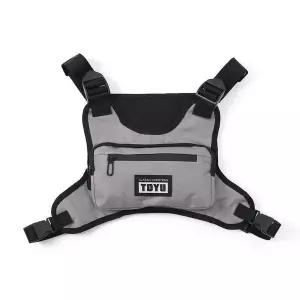 [콩심팥심]체스트백 남성 미니 가방 조끼 헬스백 러닝가슴가방