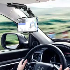 [트윈스파파] 다중 각도조절 차량용 선바이저 휴대폰 거치대 P0000TGH