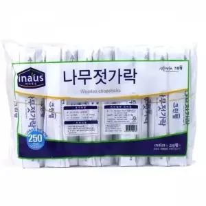 WL 20cm 일회용 나무젓가락 250개입 우드젓가락 도시락