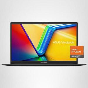 비보북 Go 15 6 u201D FHD 슬림 노트북 AMD Ryzen 3 7320U 쿼드 코어 프로세서 8GB DDR5 RAM 128GB SSD 윈도우 11 홈 고속 충전 웹캠 실드 군용 등급 내구성 블랙 E1504FA AS33