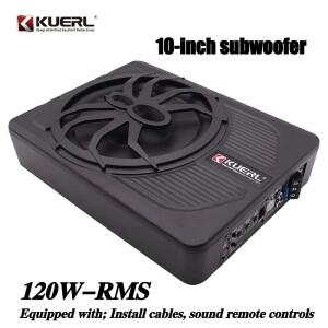 KUERL 차량용 서브우퍼 차량용  시스템 증폭 차량 서브우퍼 12V 언더 시트 서브우퍼 파워 앰프 스피커 포함
