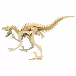 3D 입체 나무퍼즐 공룡 (벨로키랍토르) 뼈모형 입체모형 피규어 우드아트 조립키트 DIY