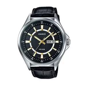 [신세계라이브쇼핑]카시오 MTP-E108L-1A 남성 아날로그 가죽 손목 시계