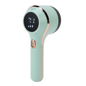 패브릭 면도기, 보풀 제거기 충전식, 3단 속도의 전기 휴대용 스웨터, 옷, 가구, 소파, 담요(녹색)를 위한 충전재 제거를 디지털 LED 디스플레이(초록색)