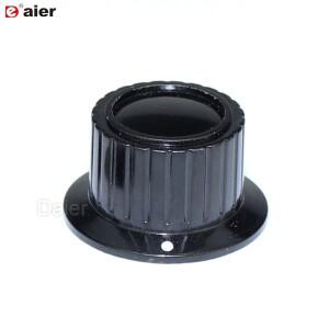 10PCS 전위차계 손잡이 베이클라이트 블랙 스커트 6.35MM 샤프트 볼륨 조절 기타 페달 효과 용 플라스틱 라